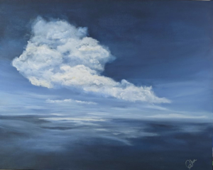 Atmosheric Seascapes: Solitary Light 30×24
