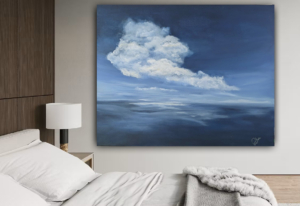 Atmosheric Seascapes: Solitary Light 30×24