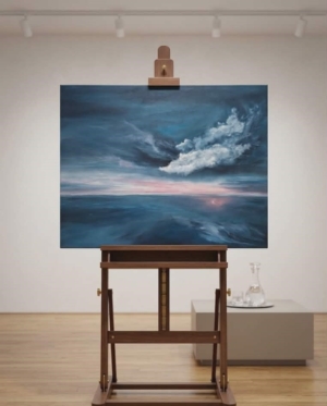 Atmosheric Seascapes: Violet Hour 30×24