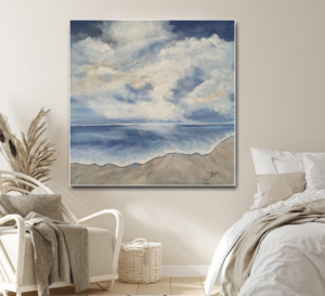 Atmosheric Seascapes: Golden Approach 24×24