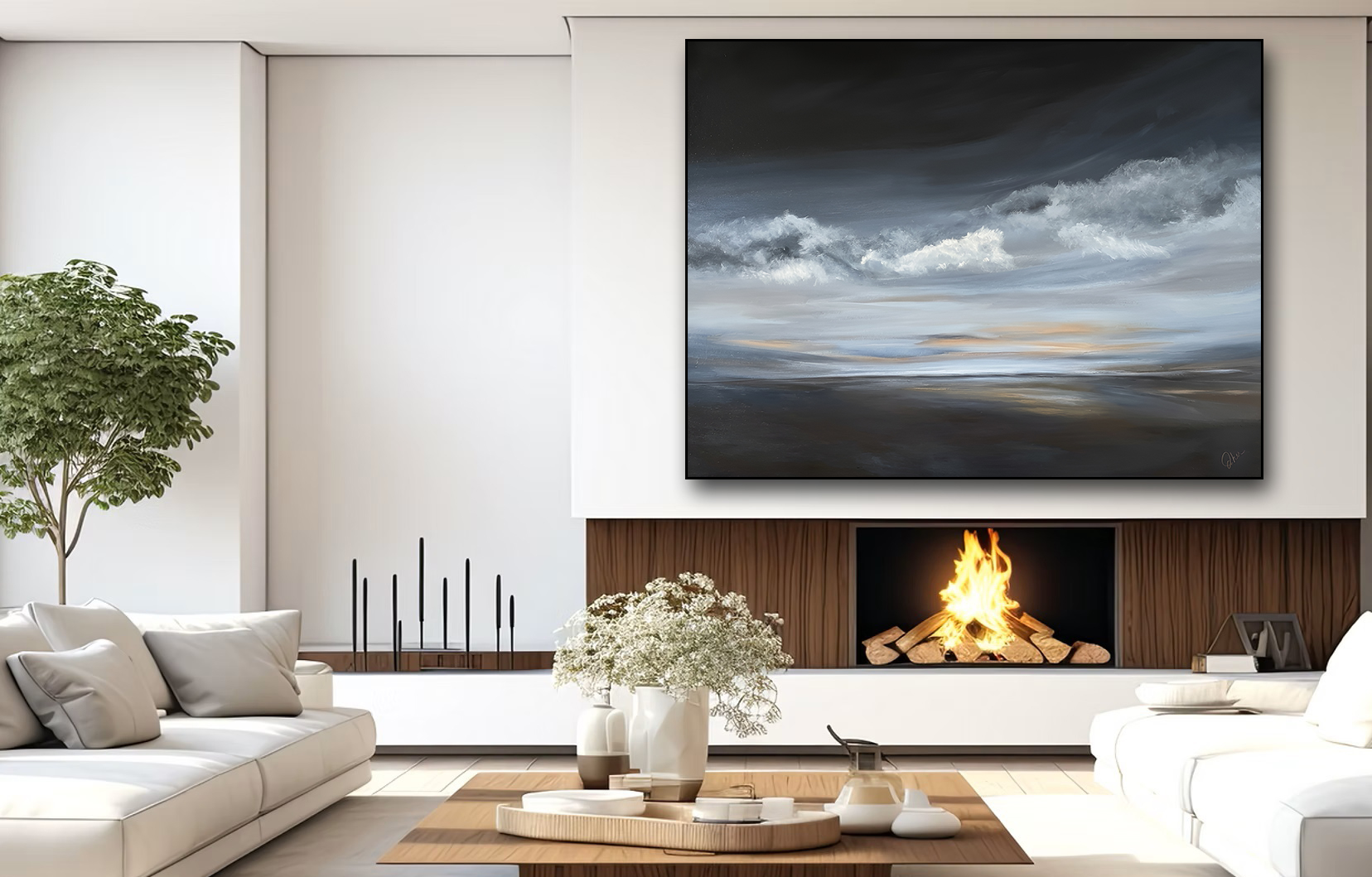 Atmospheric Seascapes: ‘The Blue Hour’  40×30
